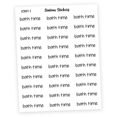 BATH TIME Stickers