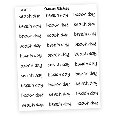 BEACH DAY Stickers