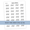 BLAH Script Stickers