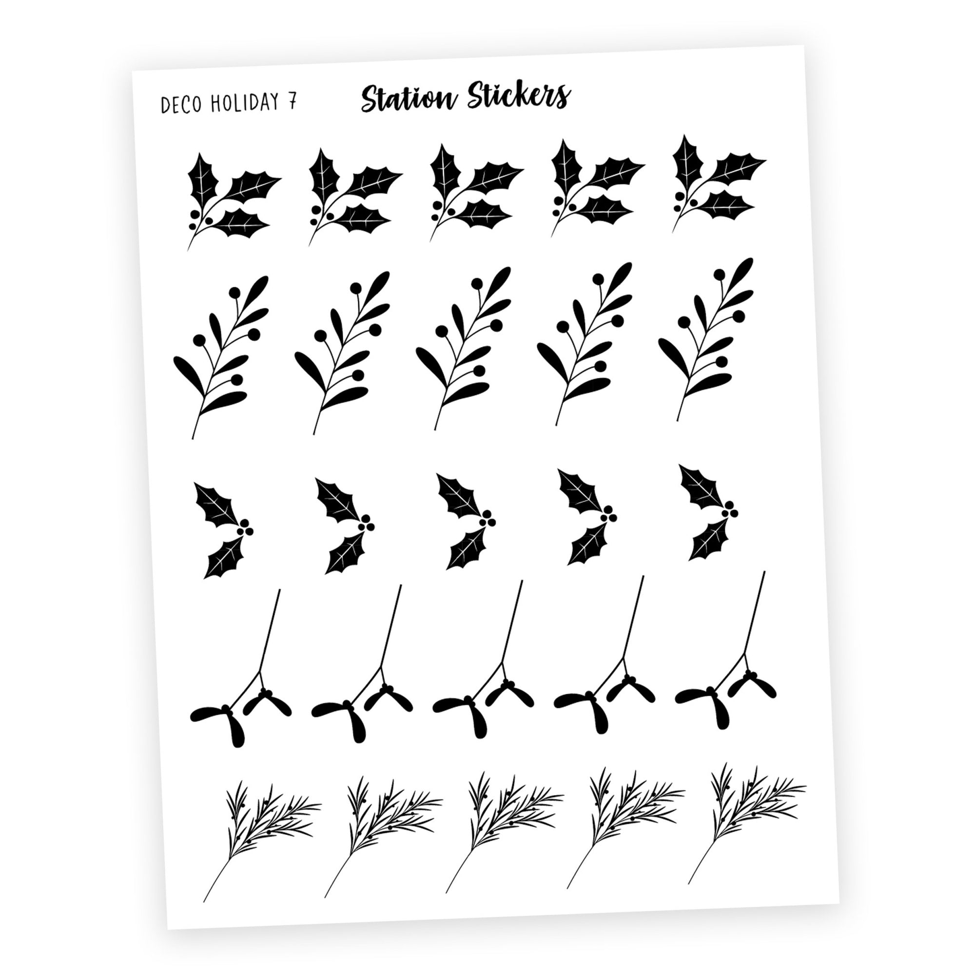 DECO • HOLIDAY 7 - Station Stickers