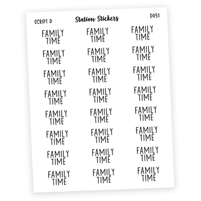Family Time Stickers