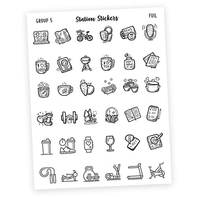 GROUP 5 • ICONS [Coming 6/25] - Station Stickers