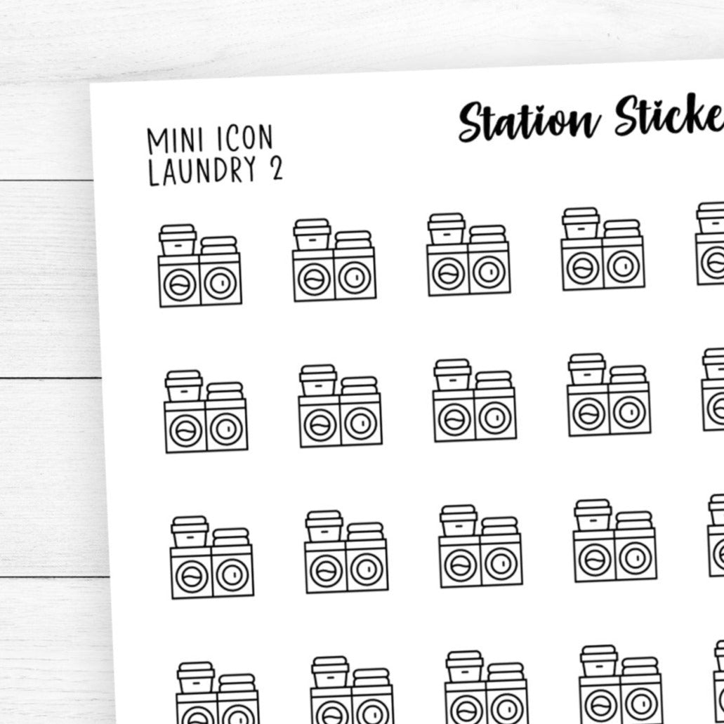 Laundry 2 Icon Stickers - Station Stickers