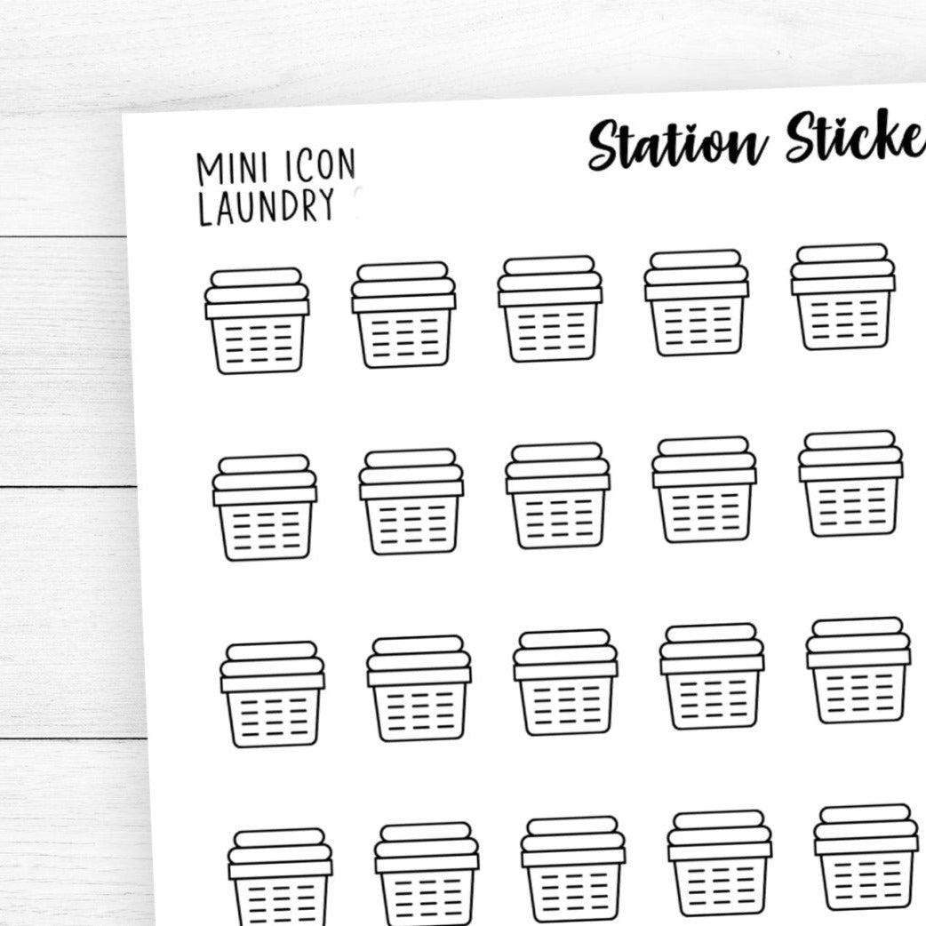 Laundry Icon Stickers