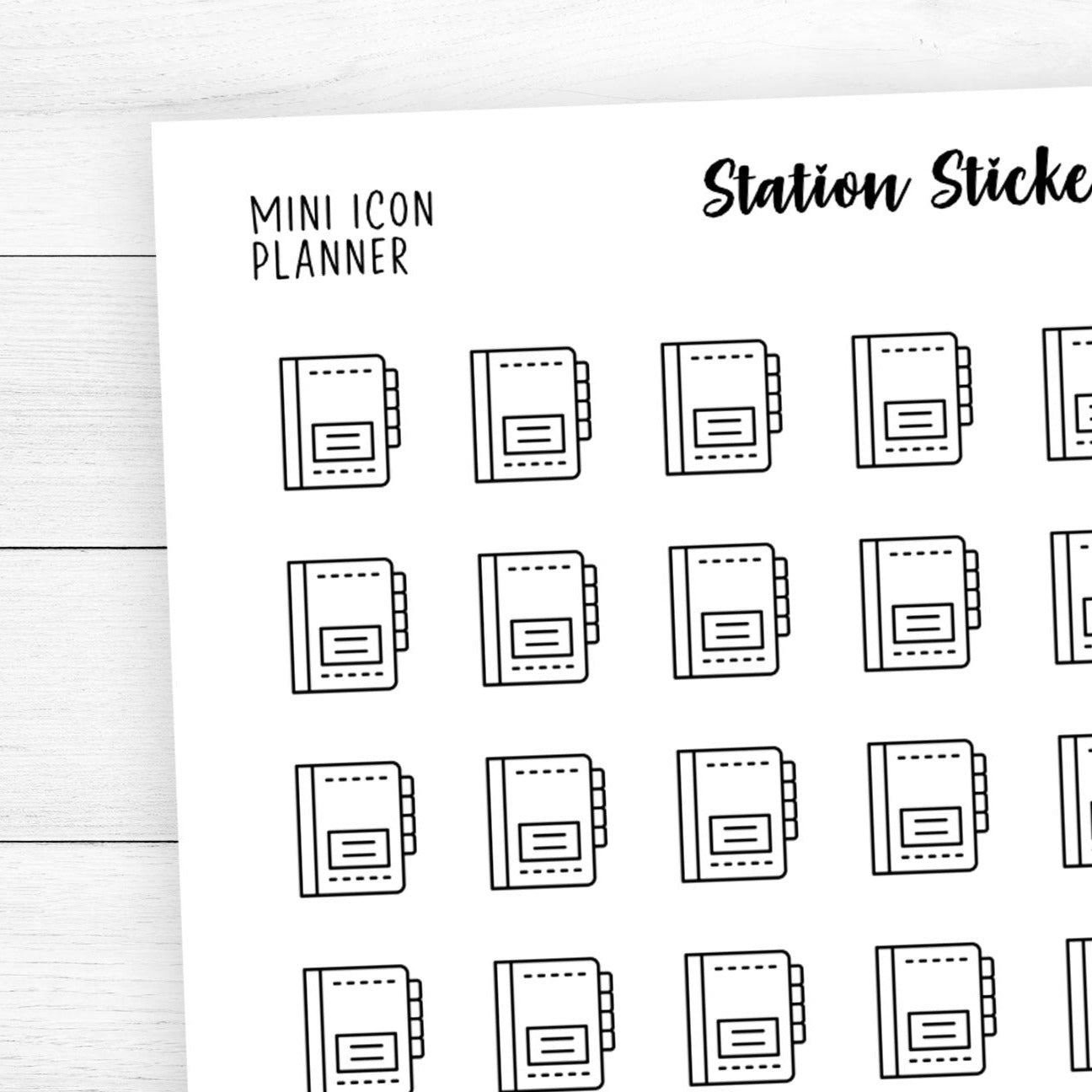 Planner Mini Icon Stickers