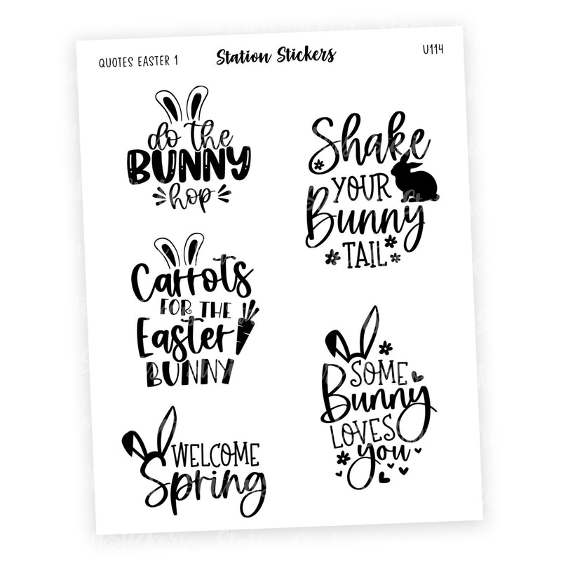 QUOTE • EASTER 1 - Station Stickers