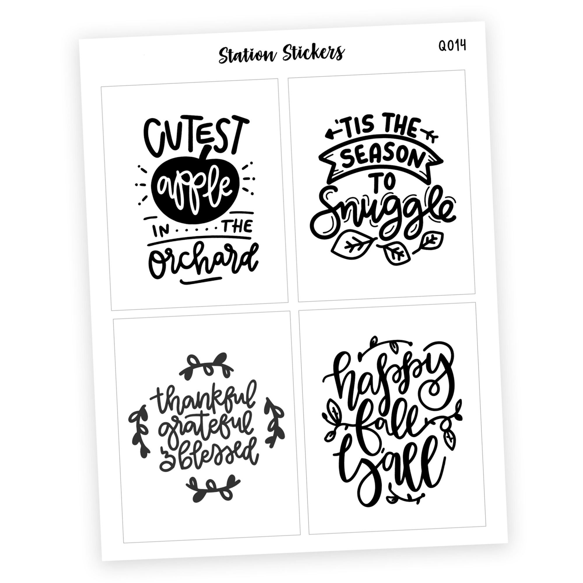 QUOTES • FALL 3 [COMING 8/7] - Station Stickers