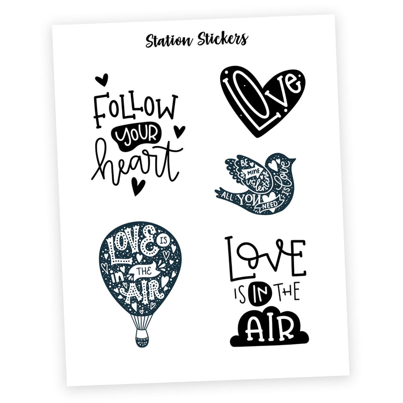 QUOTES • LOVE - Station Stickers