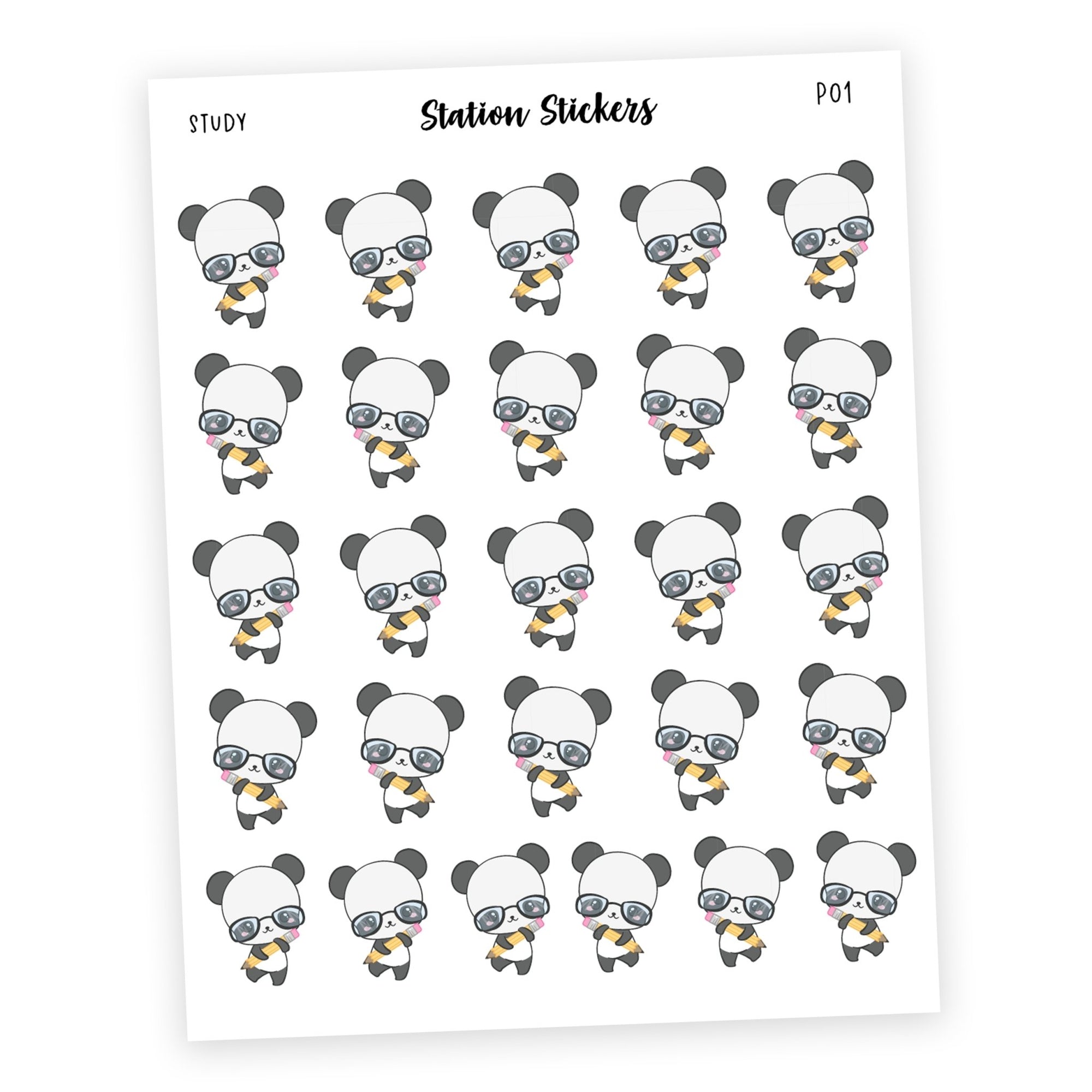 STUDY • PANDA - Station Stickers